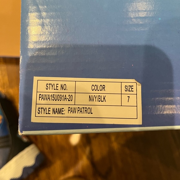 Children’s paw patrol snow boots. Never been worn, still in the box.
